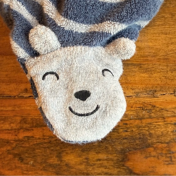 Carter's Blue and White Striped Footed One Piece - Picture 5 of 5